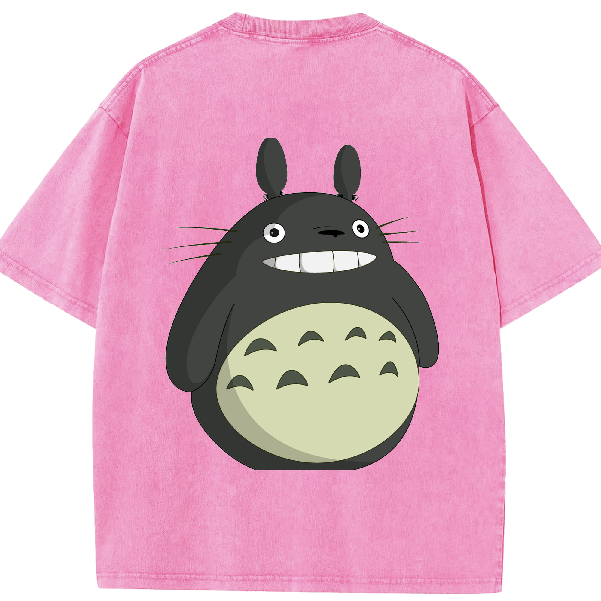 （画像用） となりのトトロ 草壁メイ 草壁サツキ My Neighbor Totoro Satsuki Kusakabe Mei Kusakabe 綿100% ヴィンテージ風 半袖Tシャツ（背面プリント）